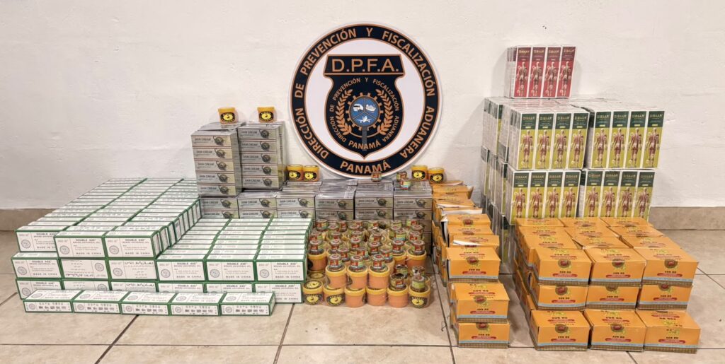 Aduanas retiene más de 4 mil productos sin registro sanitario y presuntas infracciones de propiedad intelectual en David